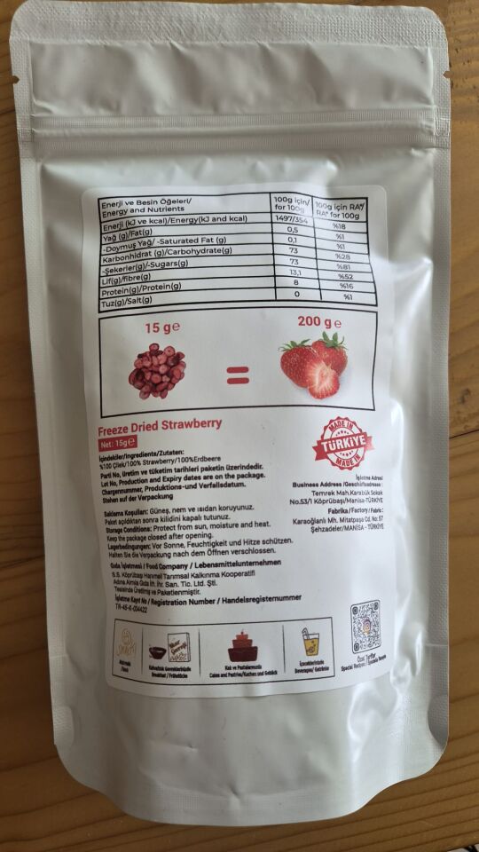 Çilek Freezedry 15GR